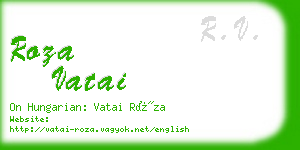 roza vatai business card